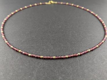 Preview: Granat Halskette (42 cm)